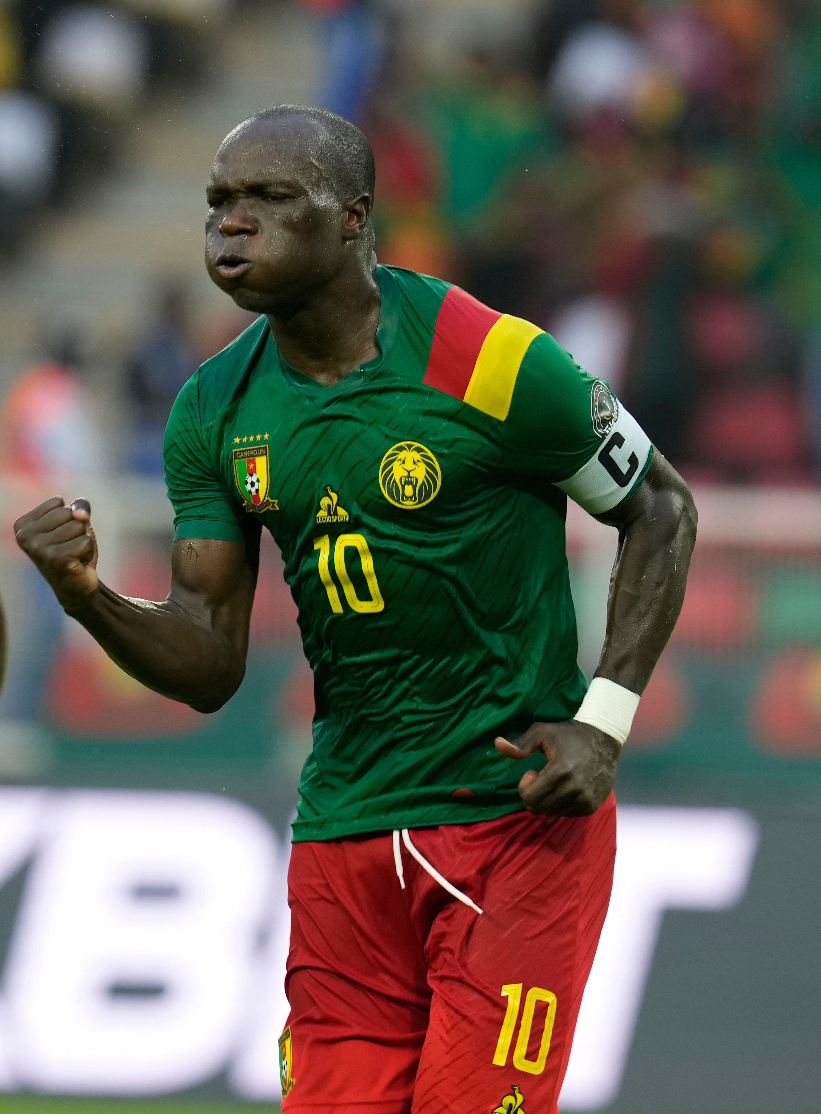 Cameroon National Team 2022-23 Vincent Aboubakar #10 Away Men Jersey - -  Praise To Heaven