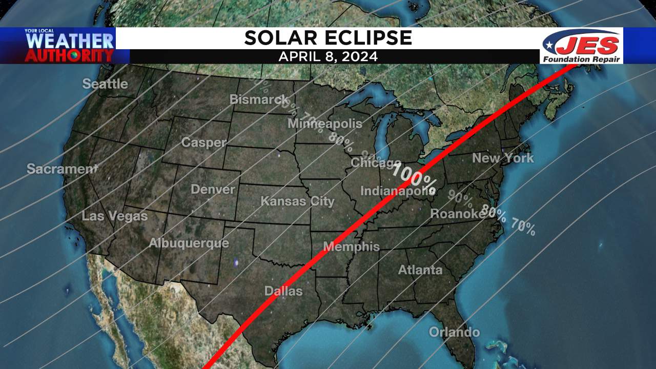 MARK YOUR CALENDARS: Solar eclipse happens four years from today