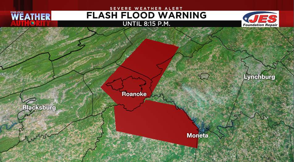 Flash flood warnings issued for Roanoke, surrounding areas