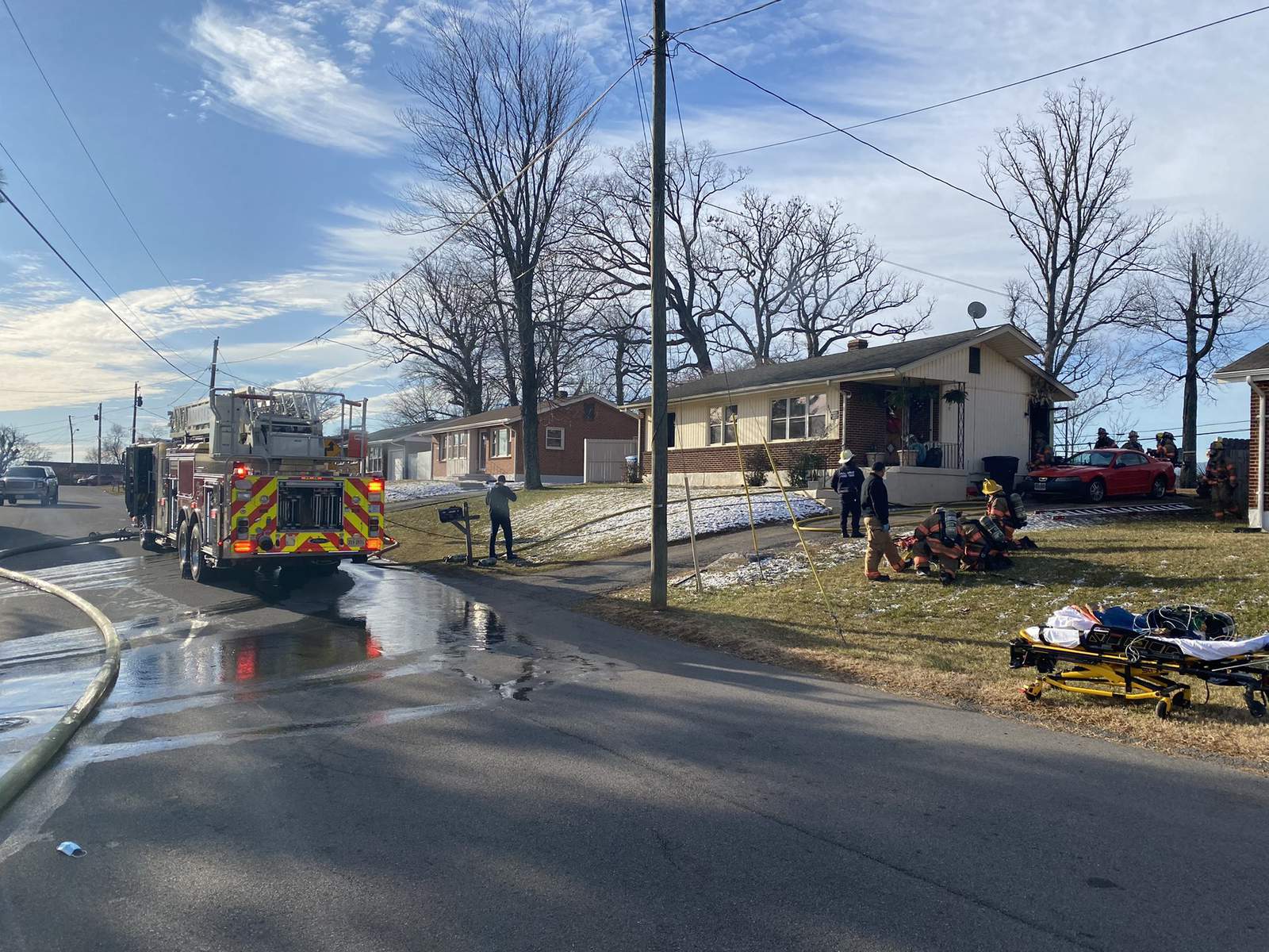 Dog dies, two taken to the hospital after a house fire in northwest Roanoke