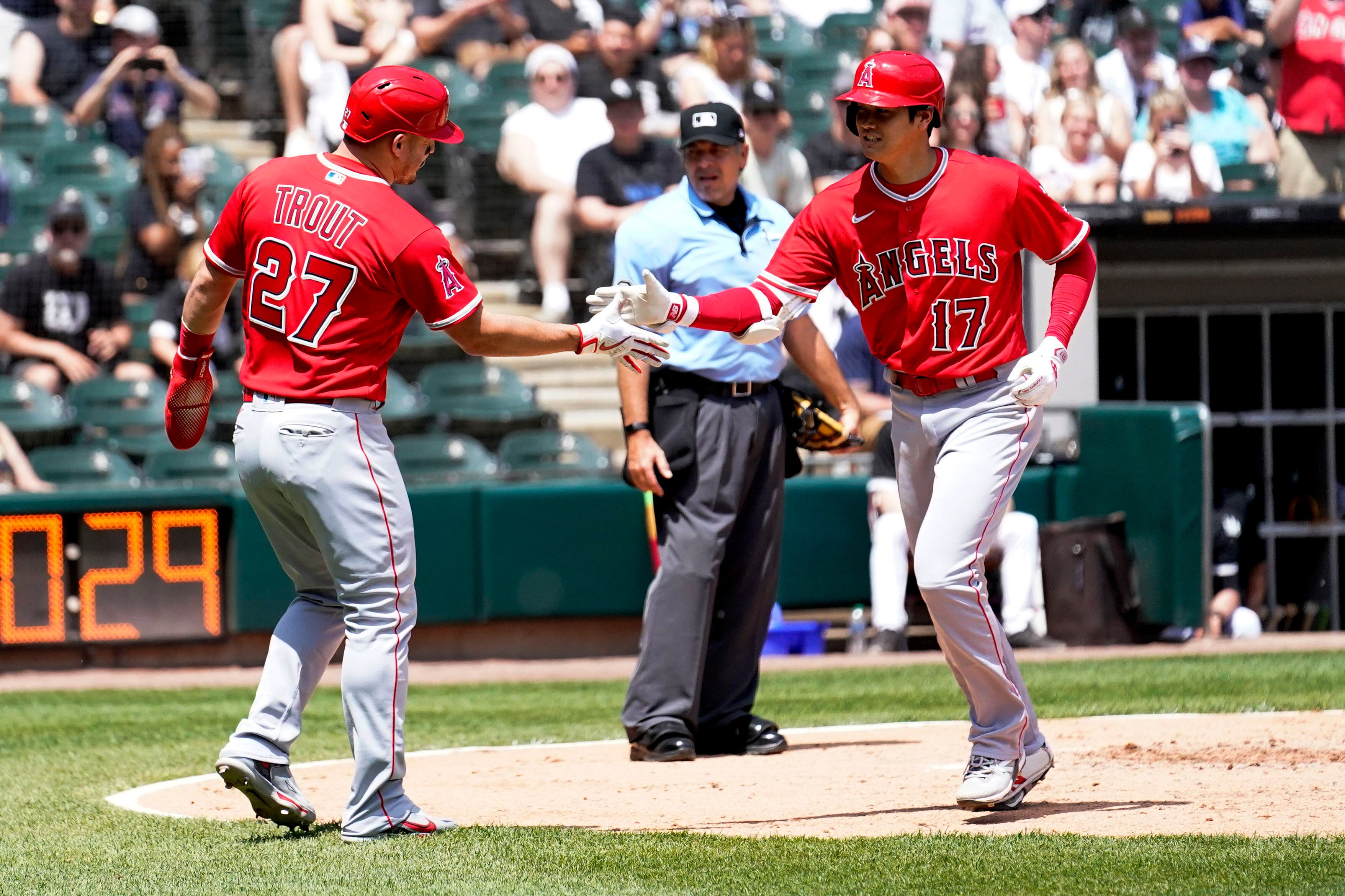 Ohtani hits his longest homer, 459 feet, Angels beat White Sox 12