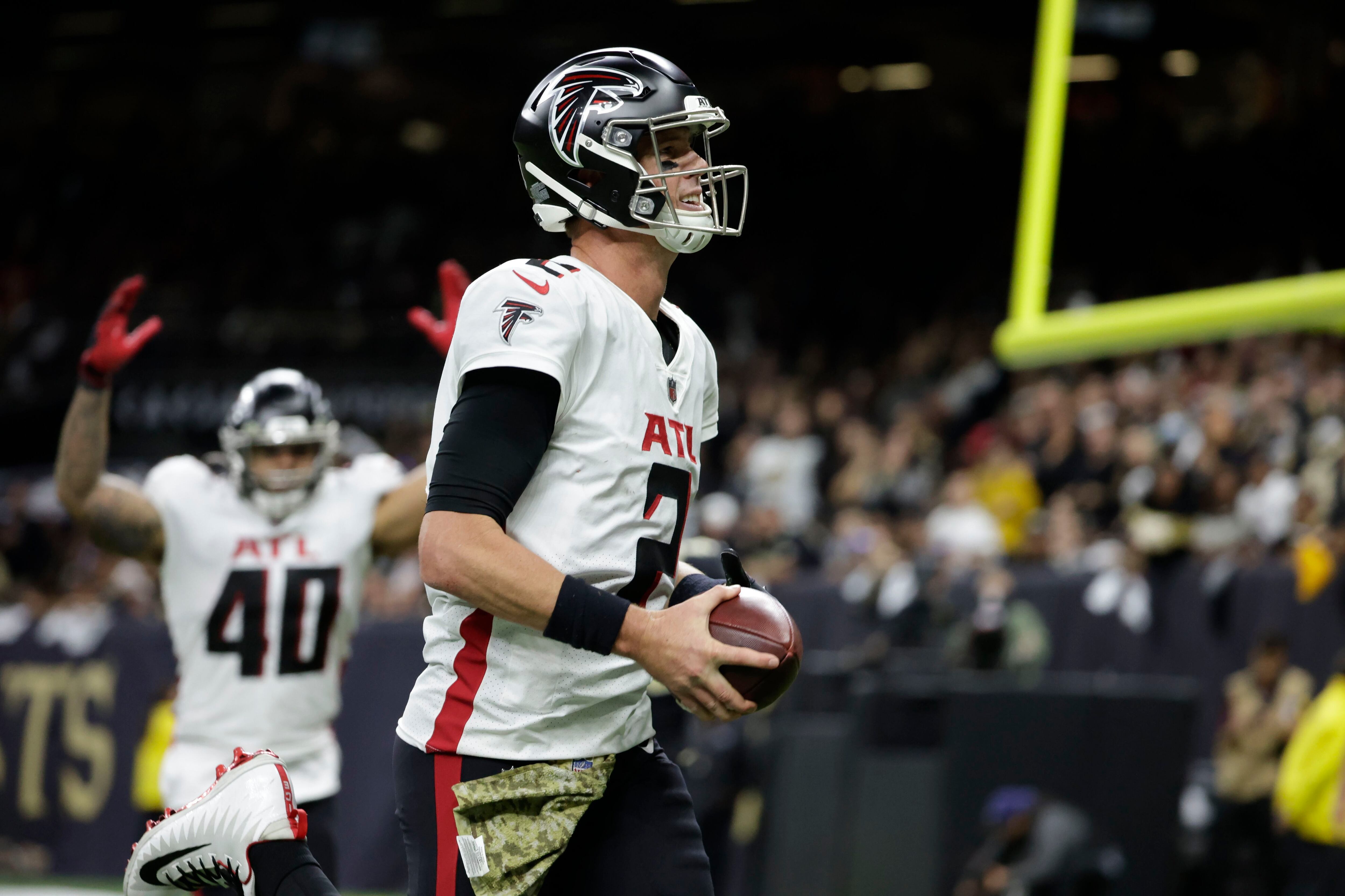 Ryan passes for 343 yards, 2 TDs as Falcons top Saints 27-25