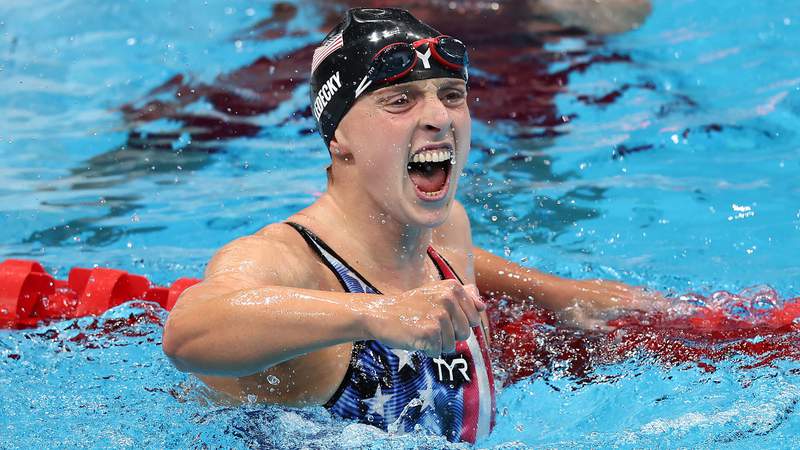 Katie Ledecky demolishes field to win first Olympic women’s 1500 gold medal