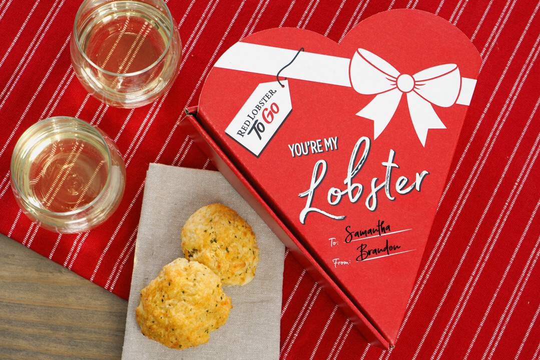 'You’re my lobster’: Red Lobster has Valentine’s boxes of Cheddar Bay biscuits