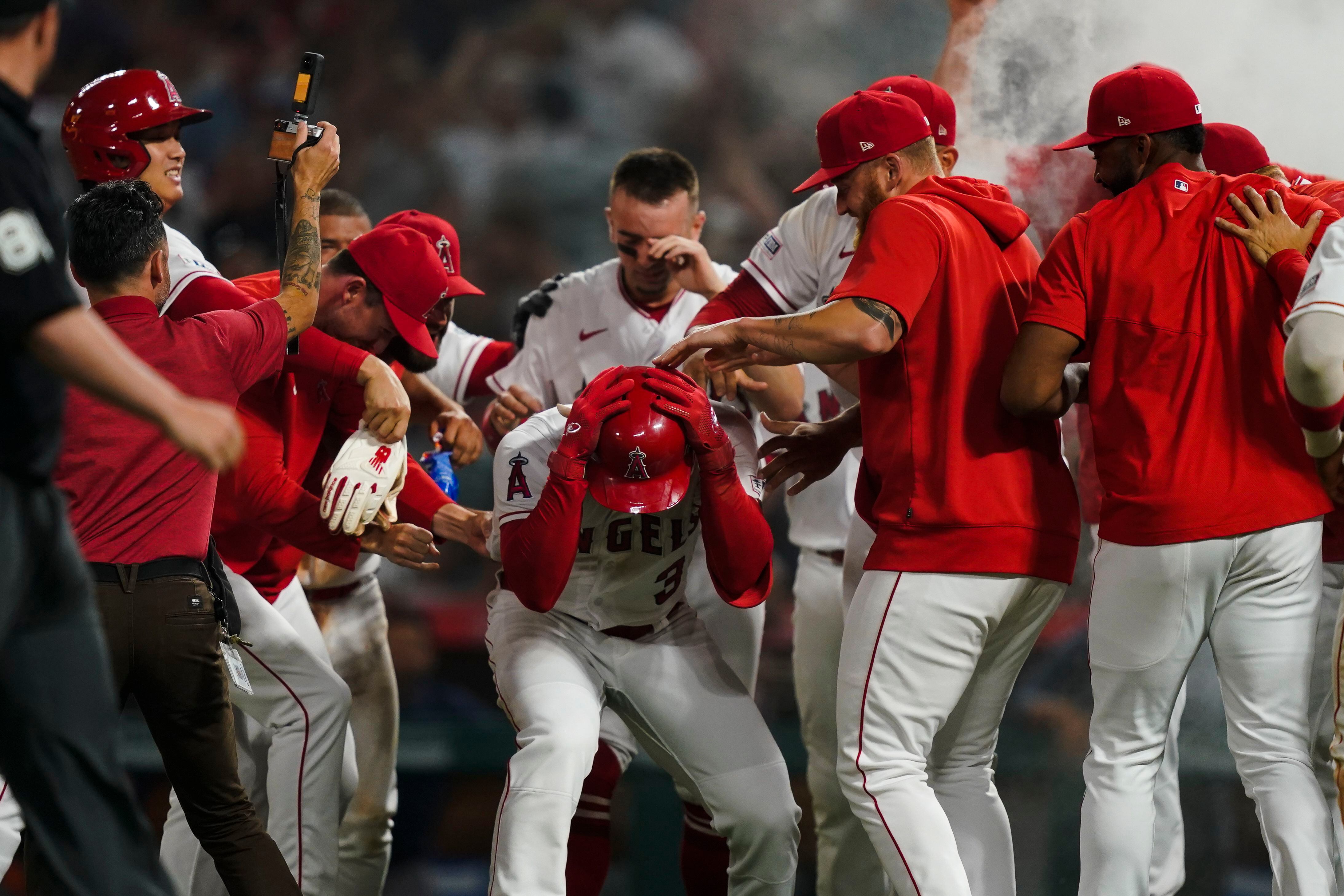Detmers pitches Halos past Astros 3-1 for 1st big league win