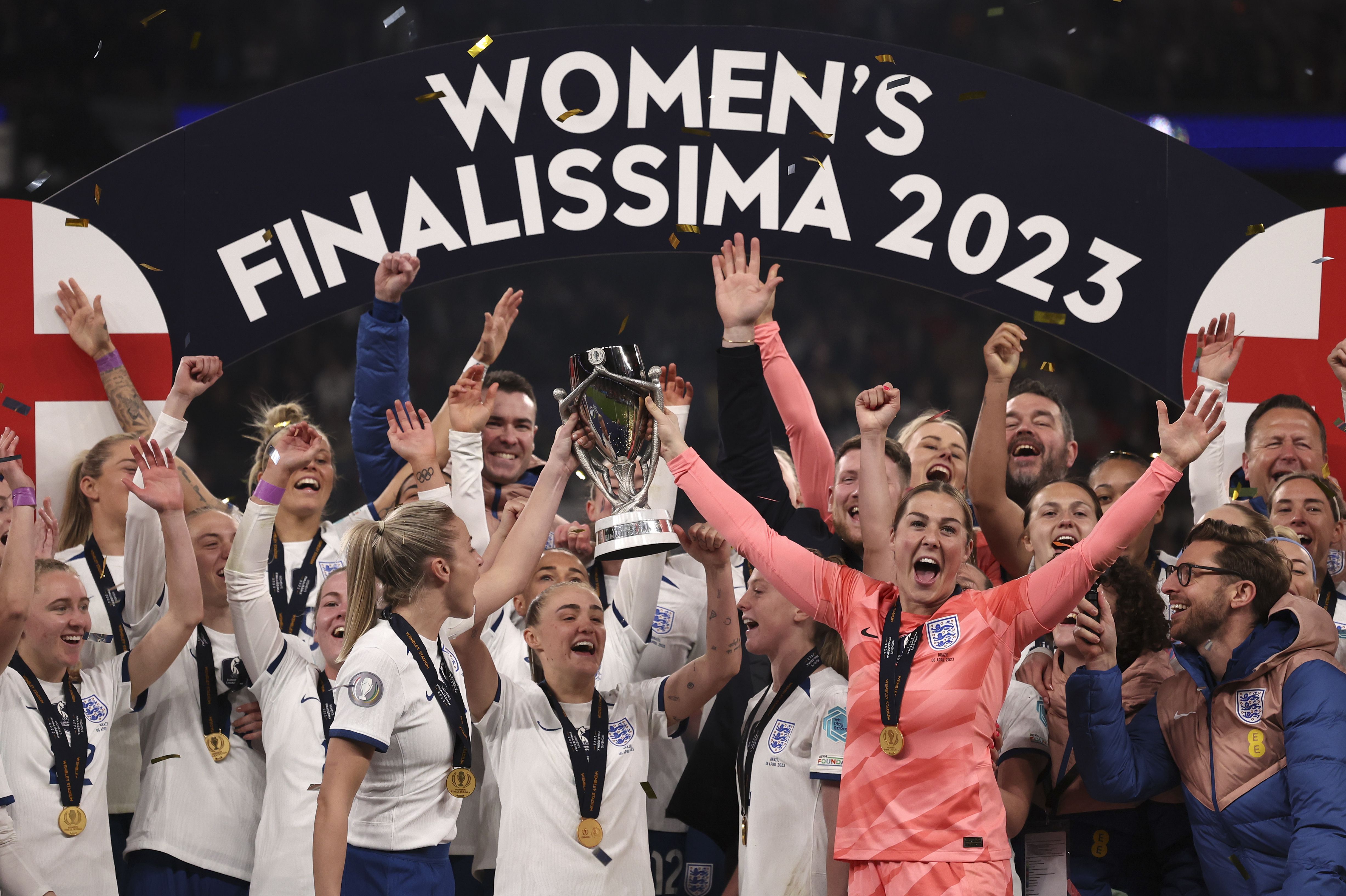 England Win First-Ever Women's Finalissima At Sold-Out Wembley Stadium