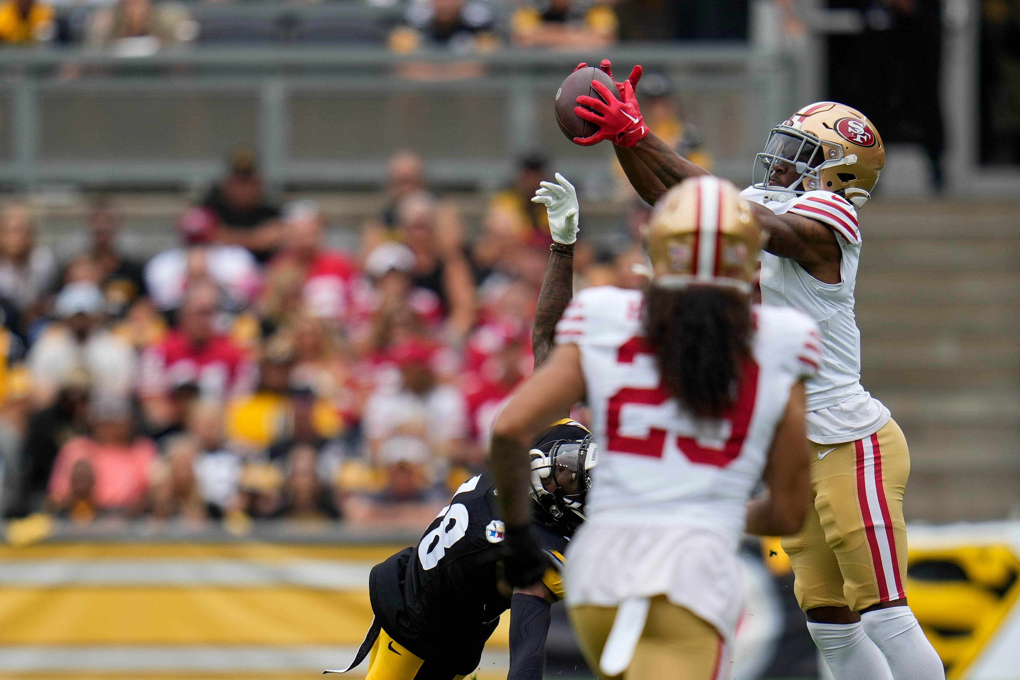 Brock Purdy throws 2 TDs in return from elbow surgery; 49ers drill Steelers  30-7 in season opener