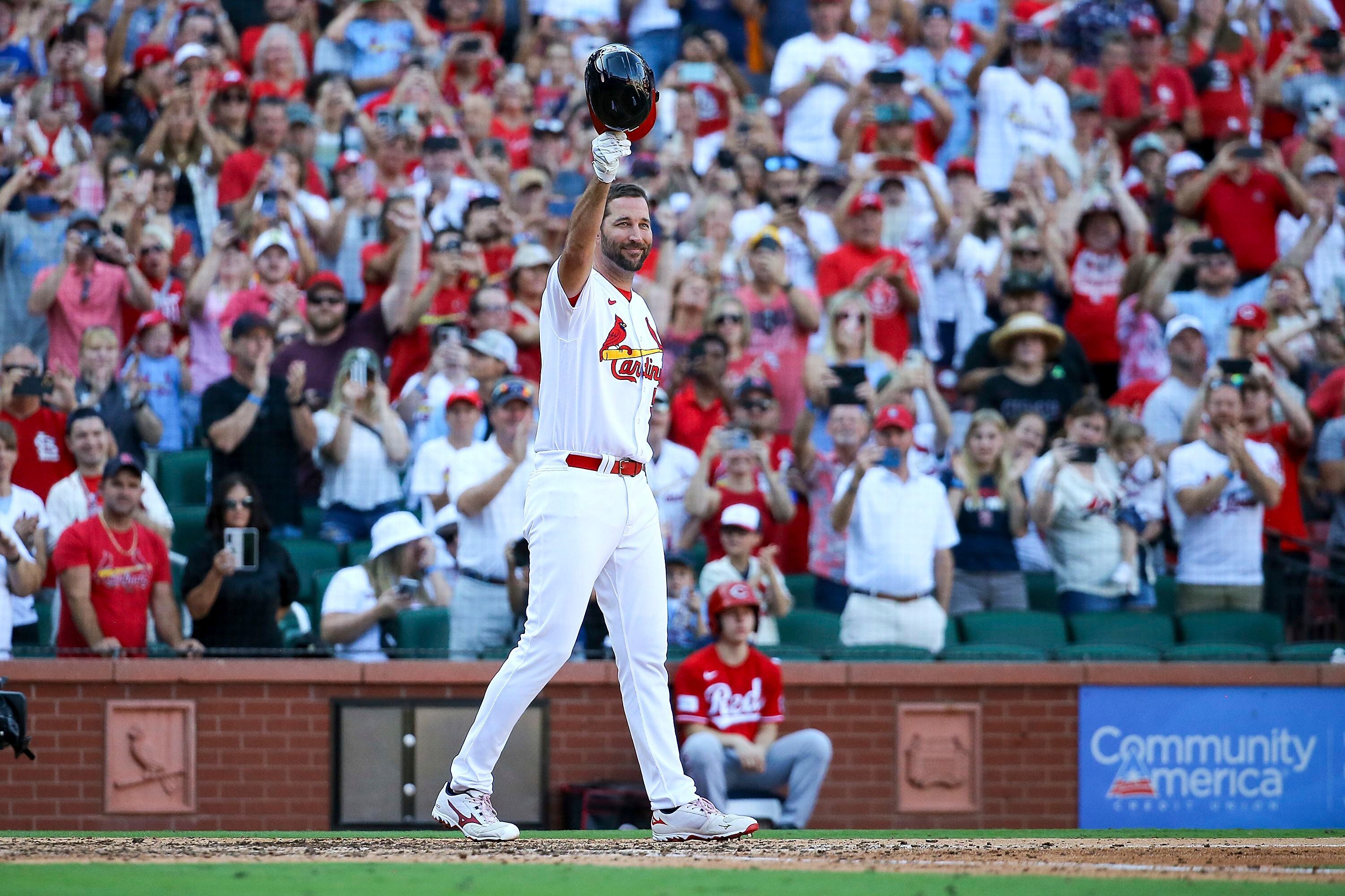 MLB on X: In his final regular season home game, Albert Pujols goes deep.  You can't script it.  / X