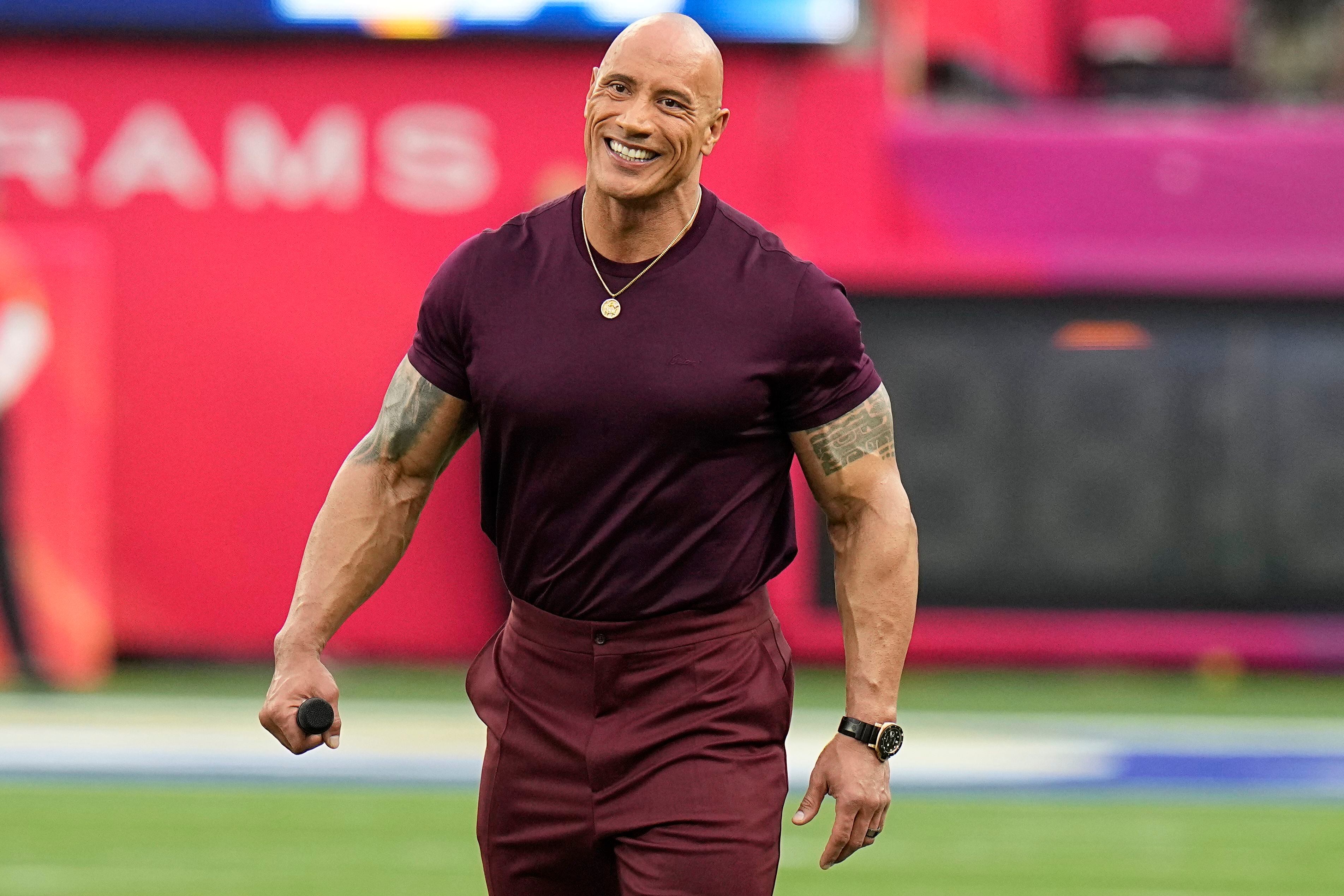 Dwayne 'The Rock' Johnson wows with Super Bowl 56 opening