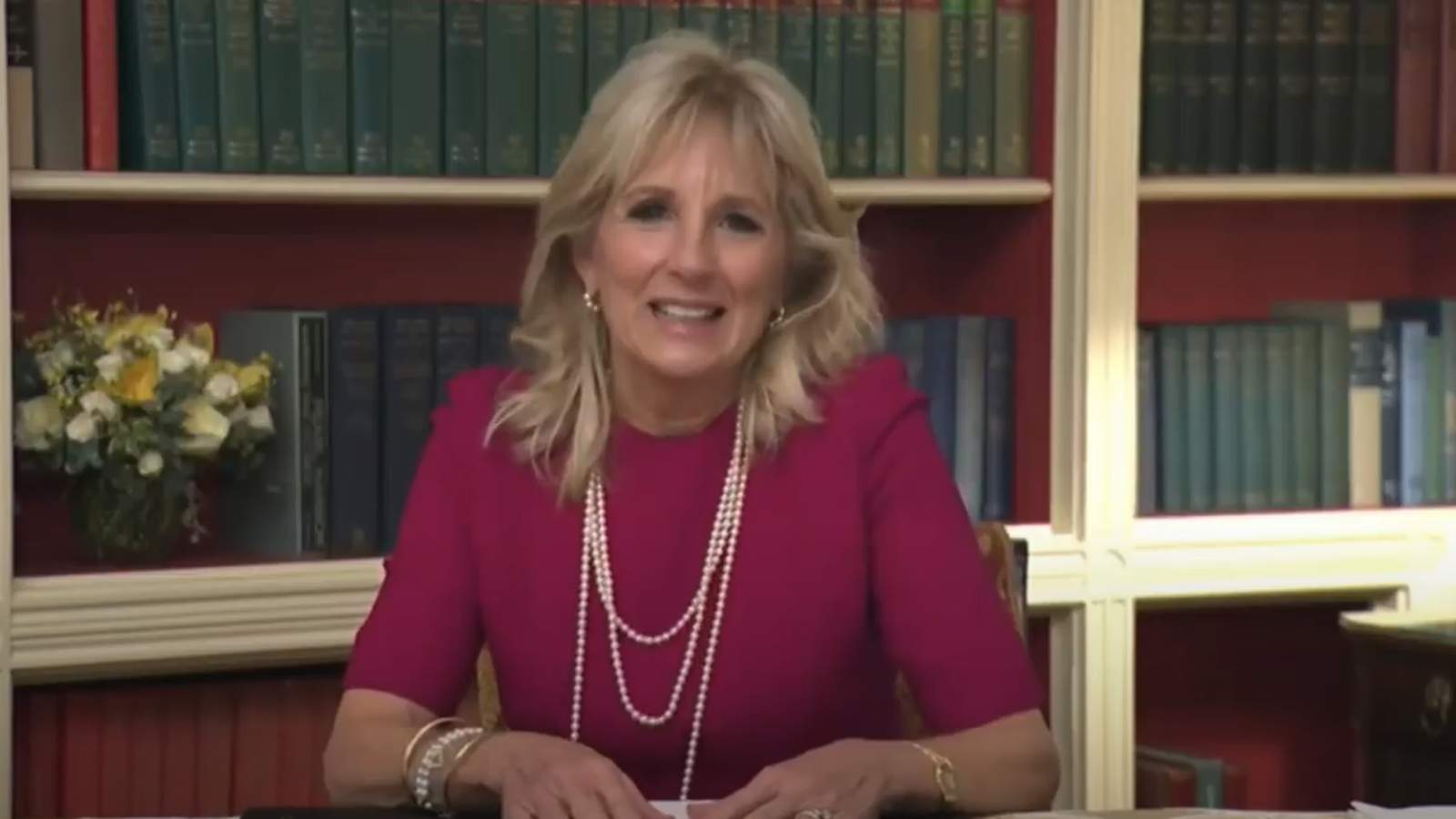 WATCH: First Lady Jill Biden holds virtual event to honor educators