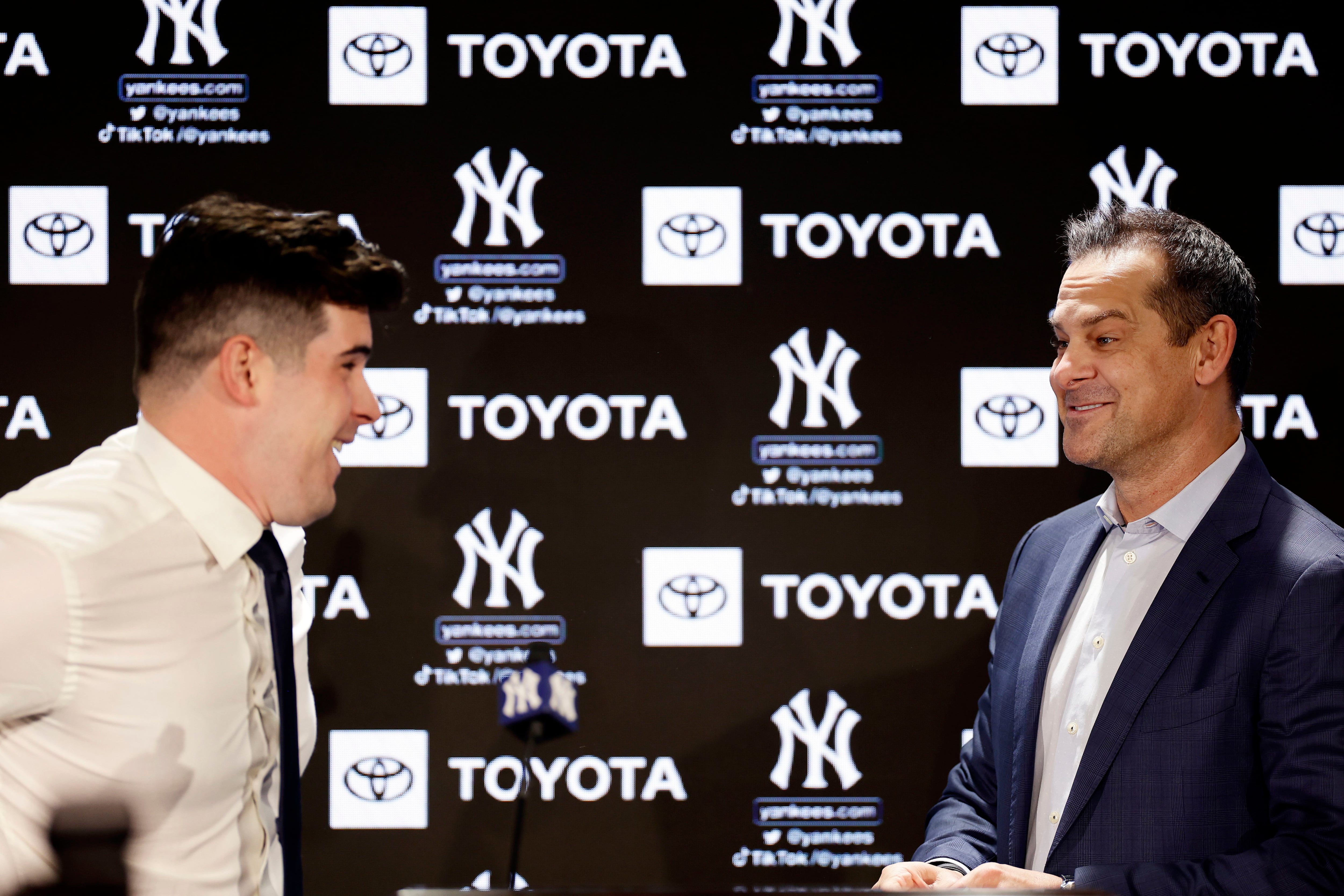 Carlos Rodón, newly shaved, puts on Yankees pinstripes - NBC Sports