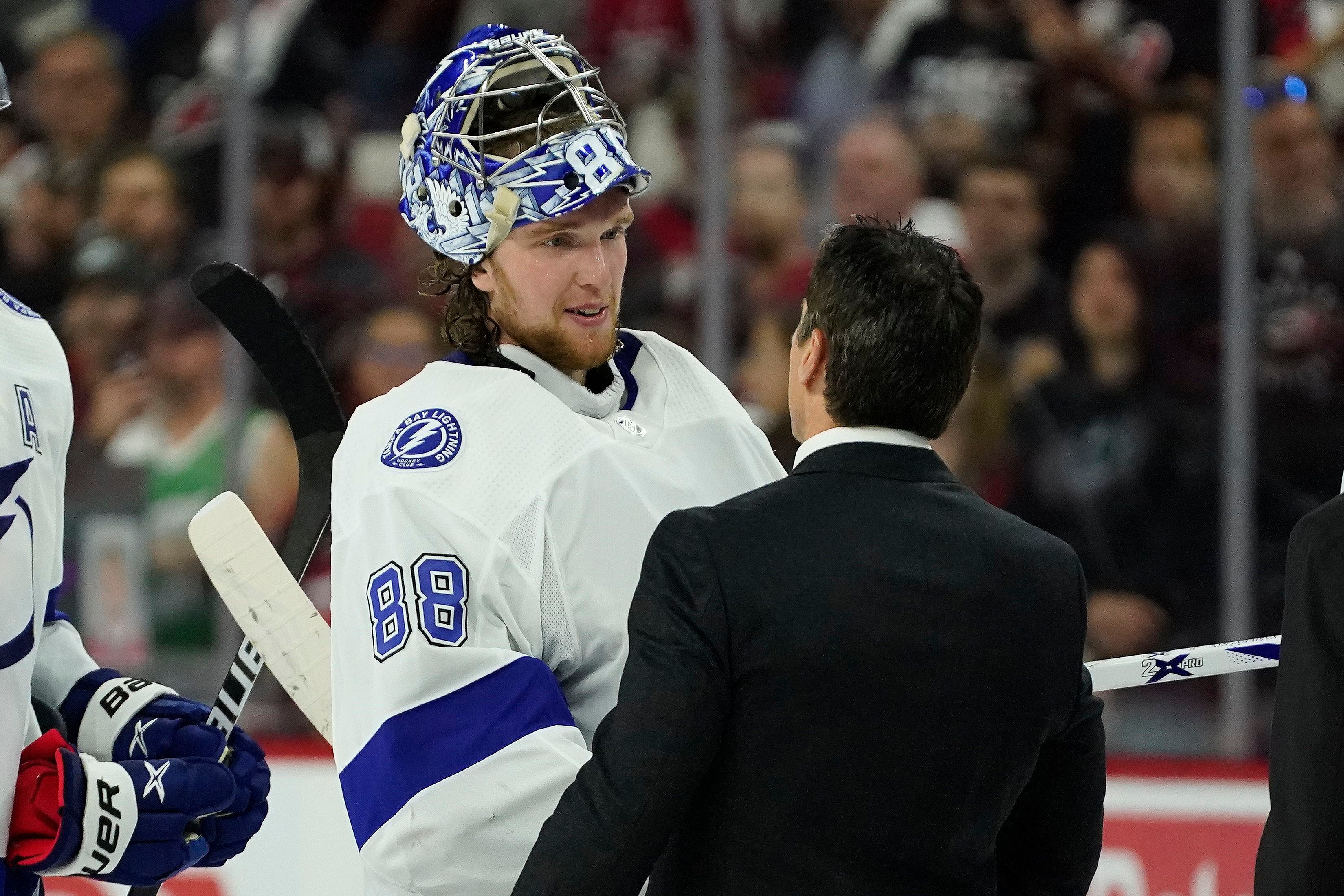 New Black Andrei Vasilevskiy Tampa Bay Lightning 88 Hockey