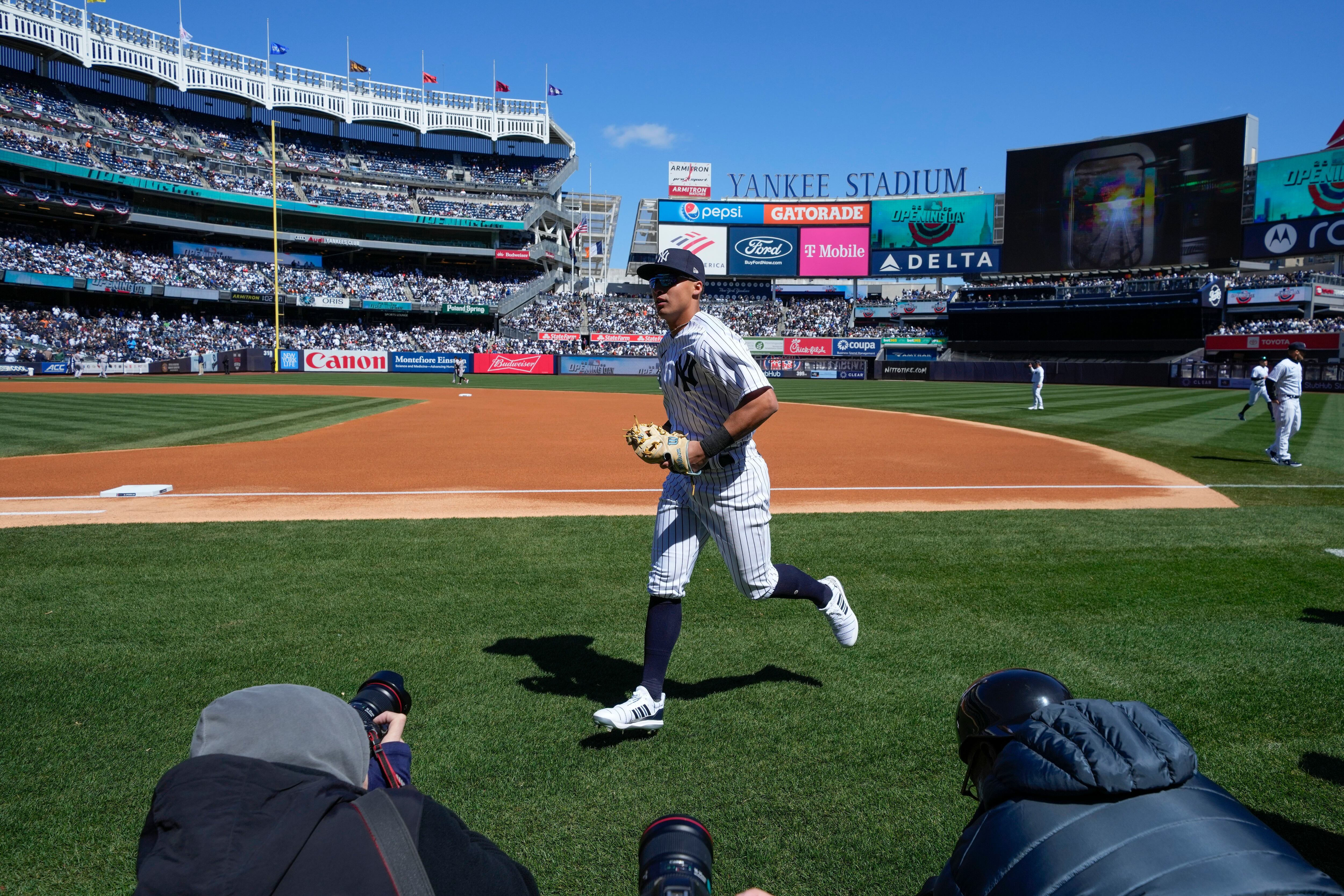 Judge HR, Cole Ks lead Yanks over Giants 5-0 on opening day