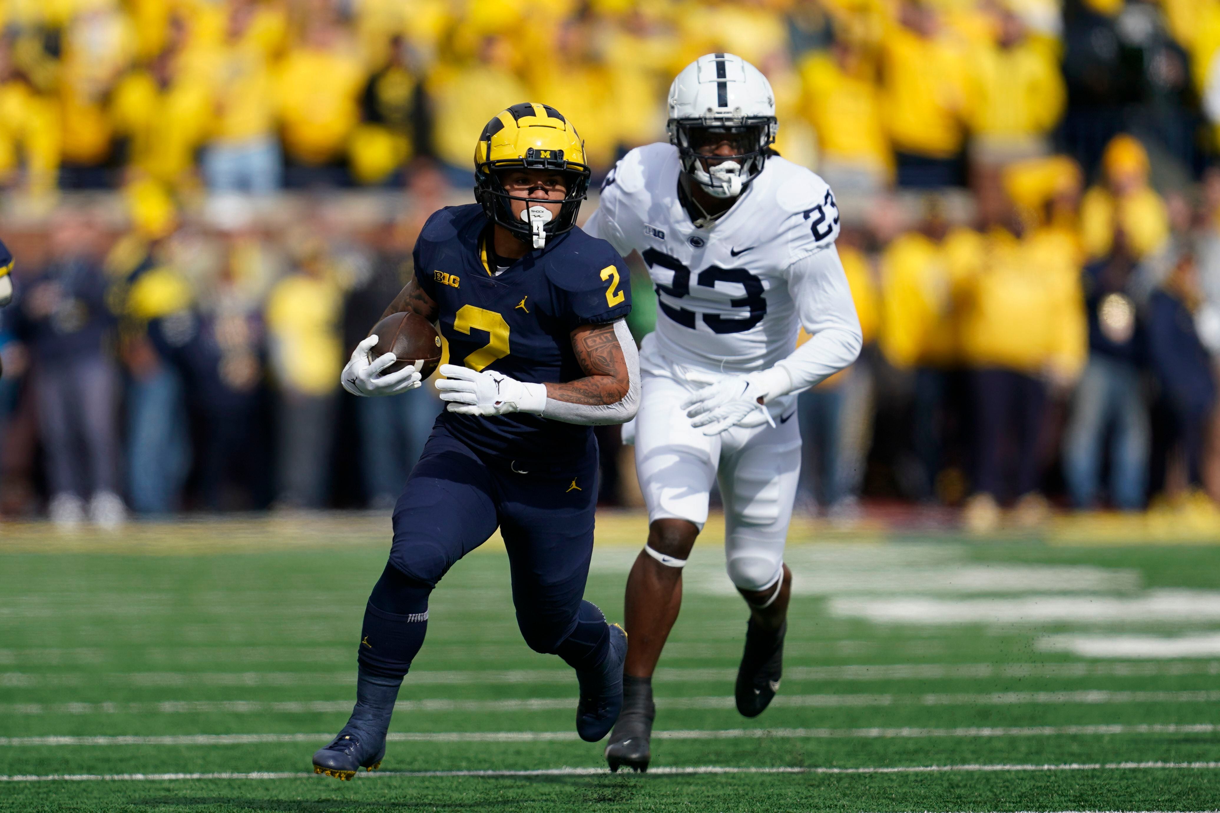 No. 5 Michigan tops No. 10 Penn St 41 17 runs for 418 yards