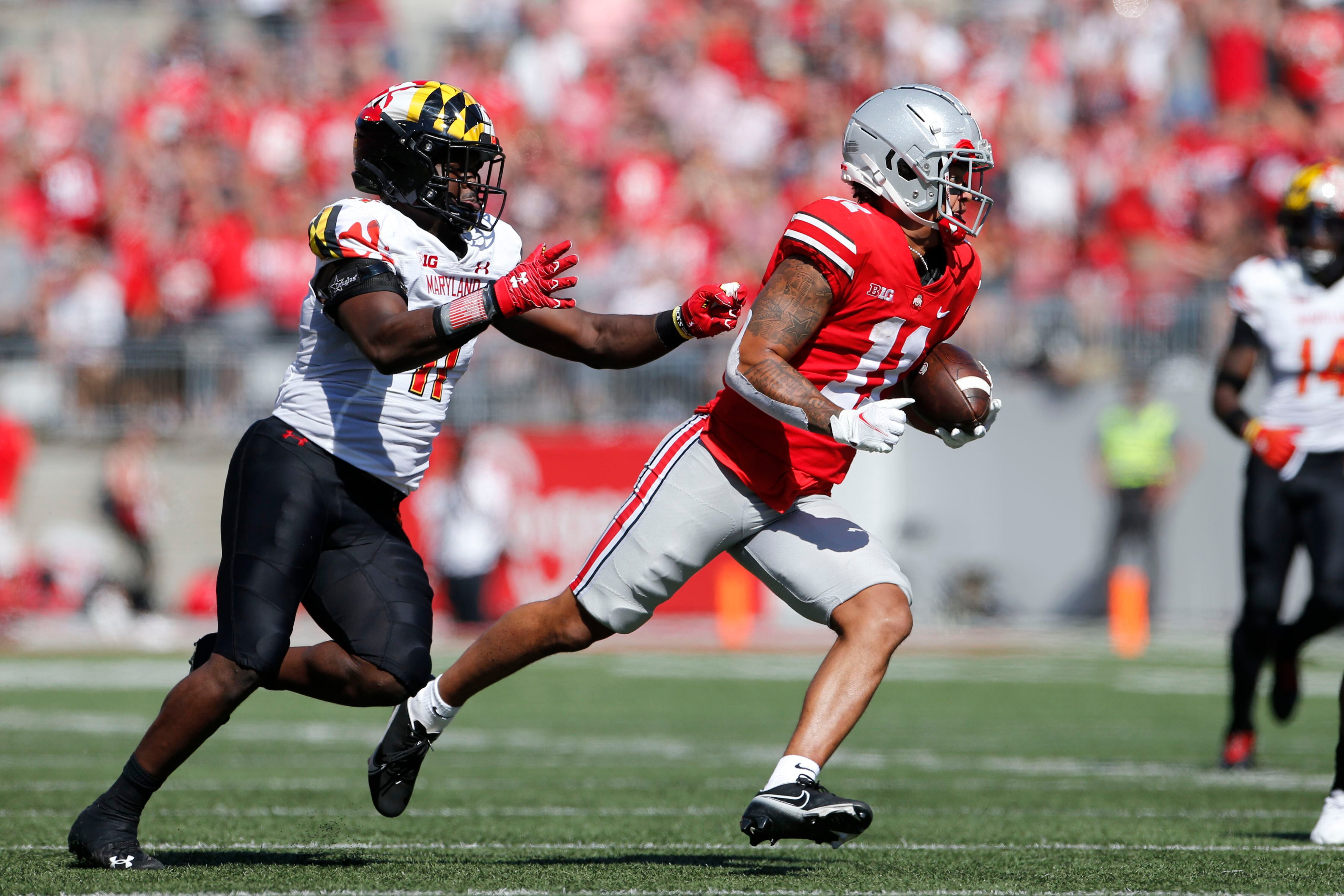 Stroud throws 5 TDs, No. 7 Buckeyes bury Maryland 66-17