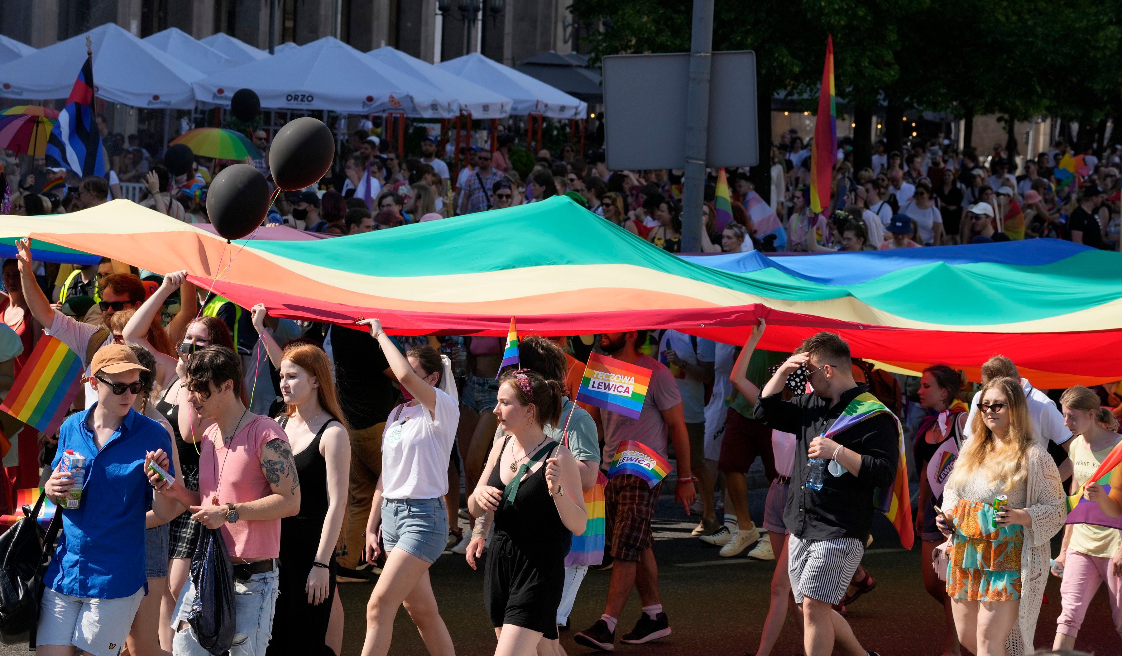 Bart Staszewski Lgbt Gay Pride Rainbow Poland Flag