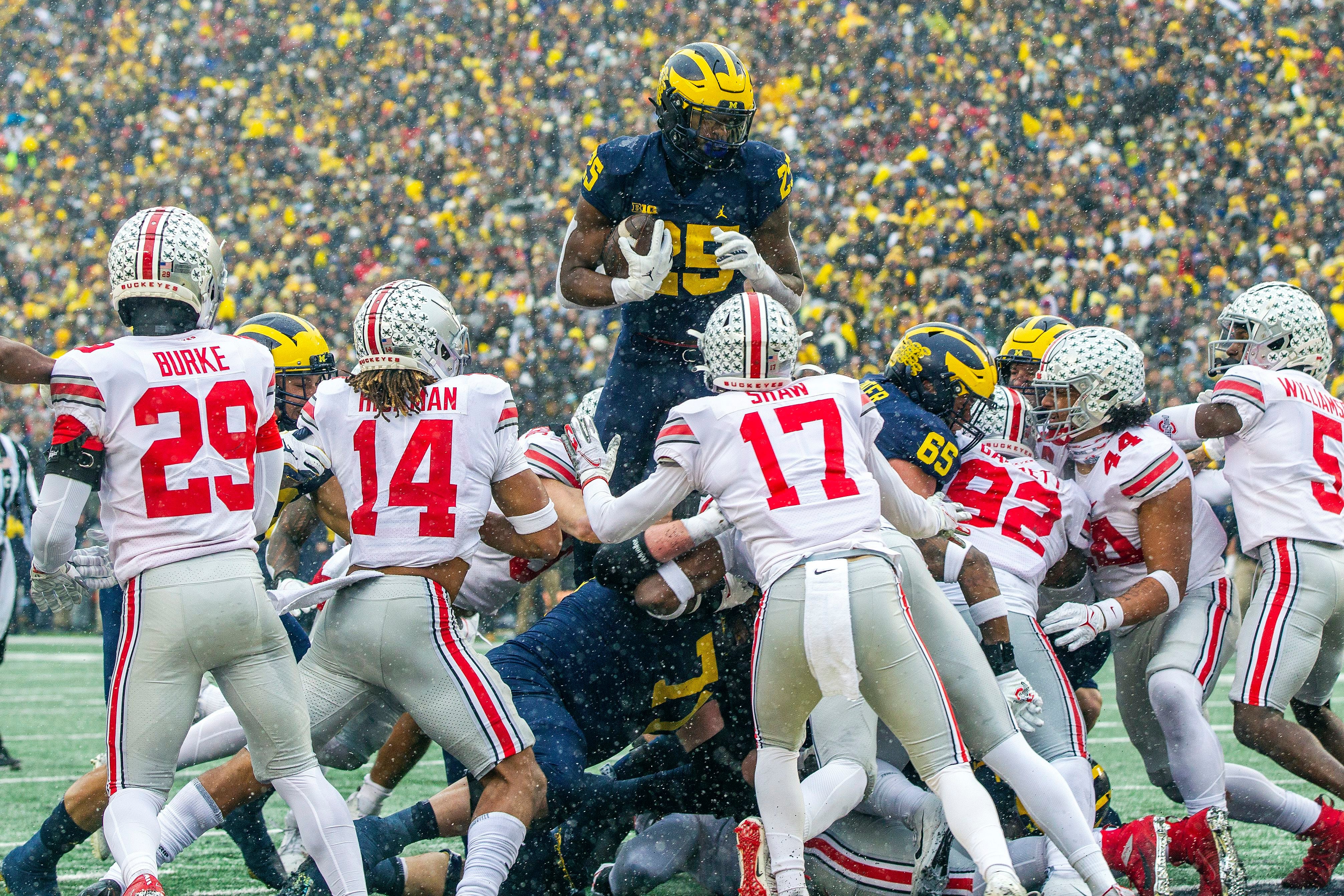 Hassan Haskins Michigan Jersey yellow