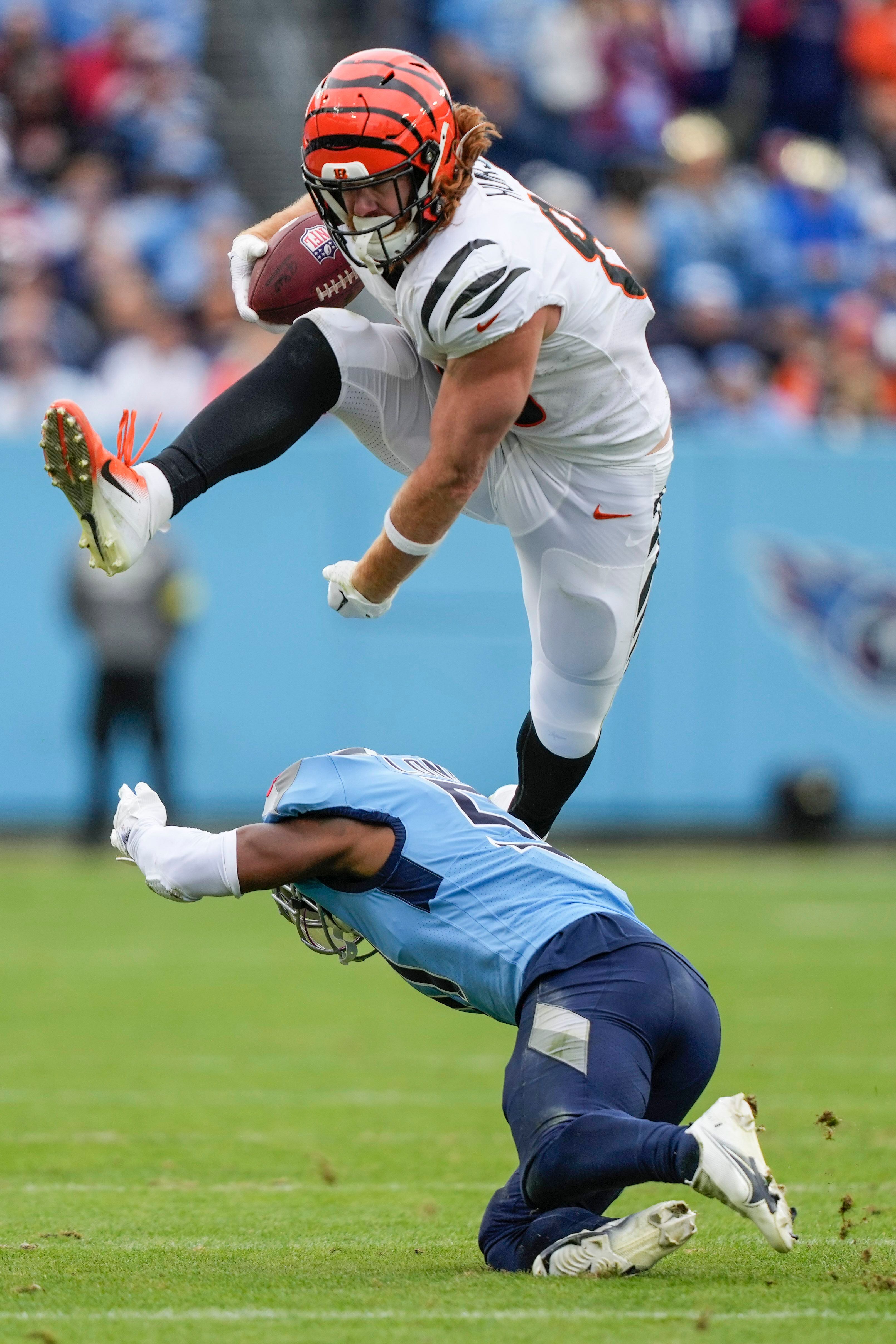 Joe Burrow's TD to Higgins lifts Bengals over Titans 20-16