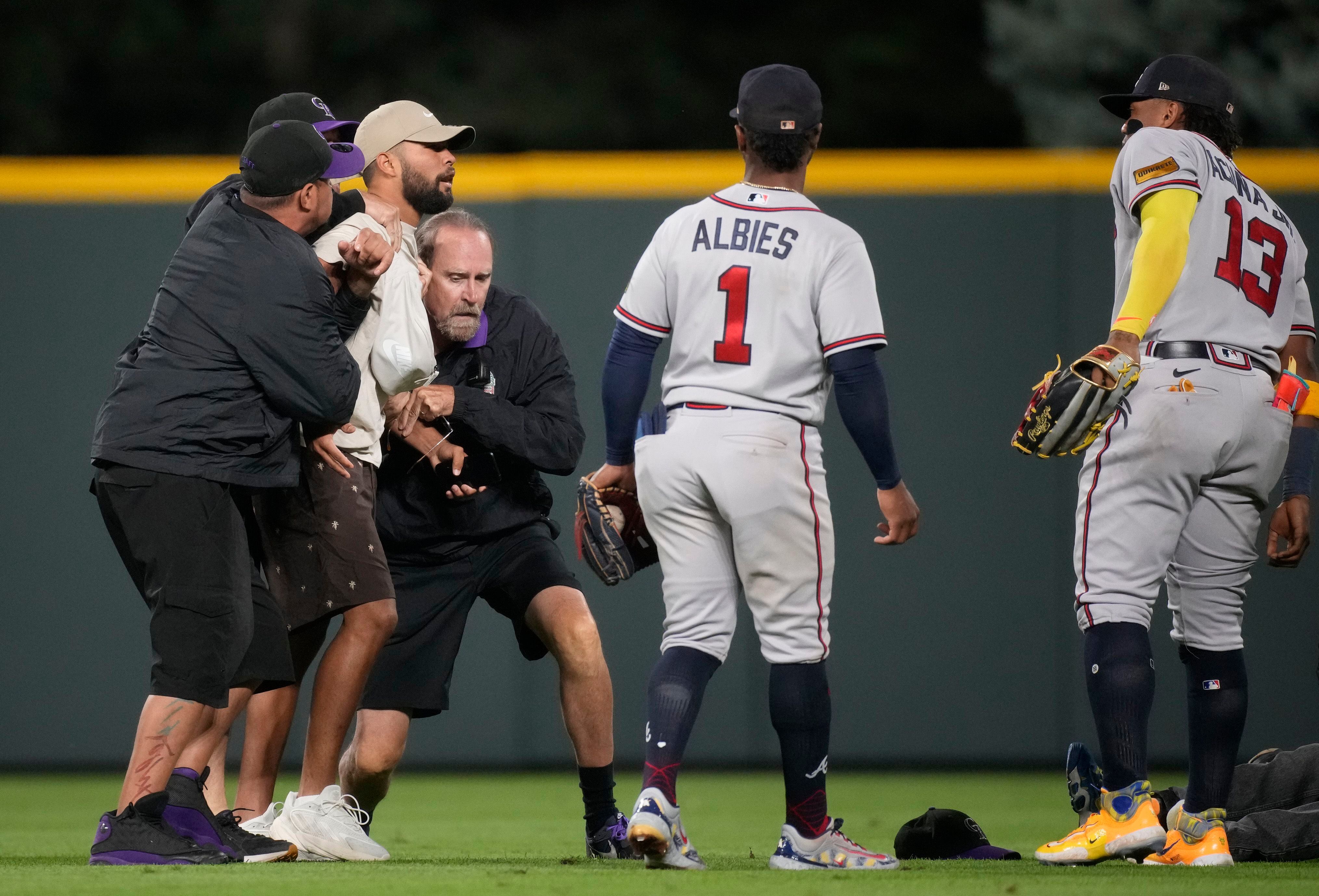 Braves infielder Ozzie Albies breaks finger in first game back from injury