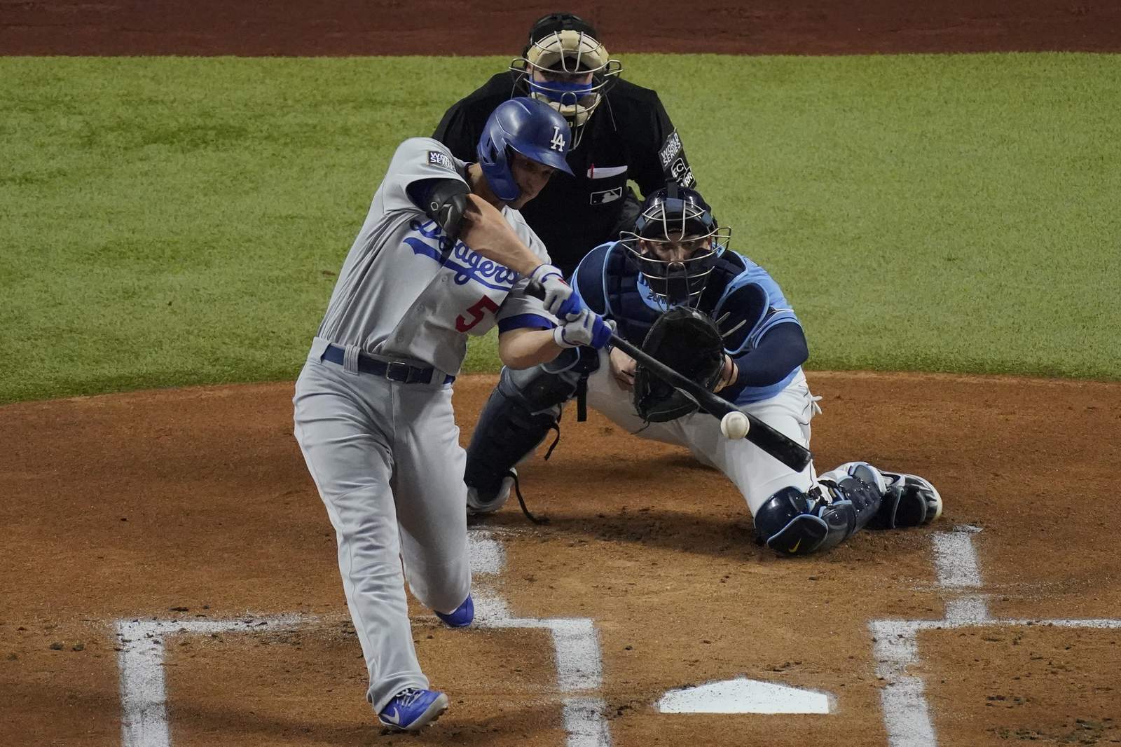 Corey Seager hits rare double as World Series and LCS MVP