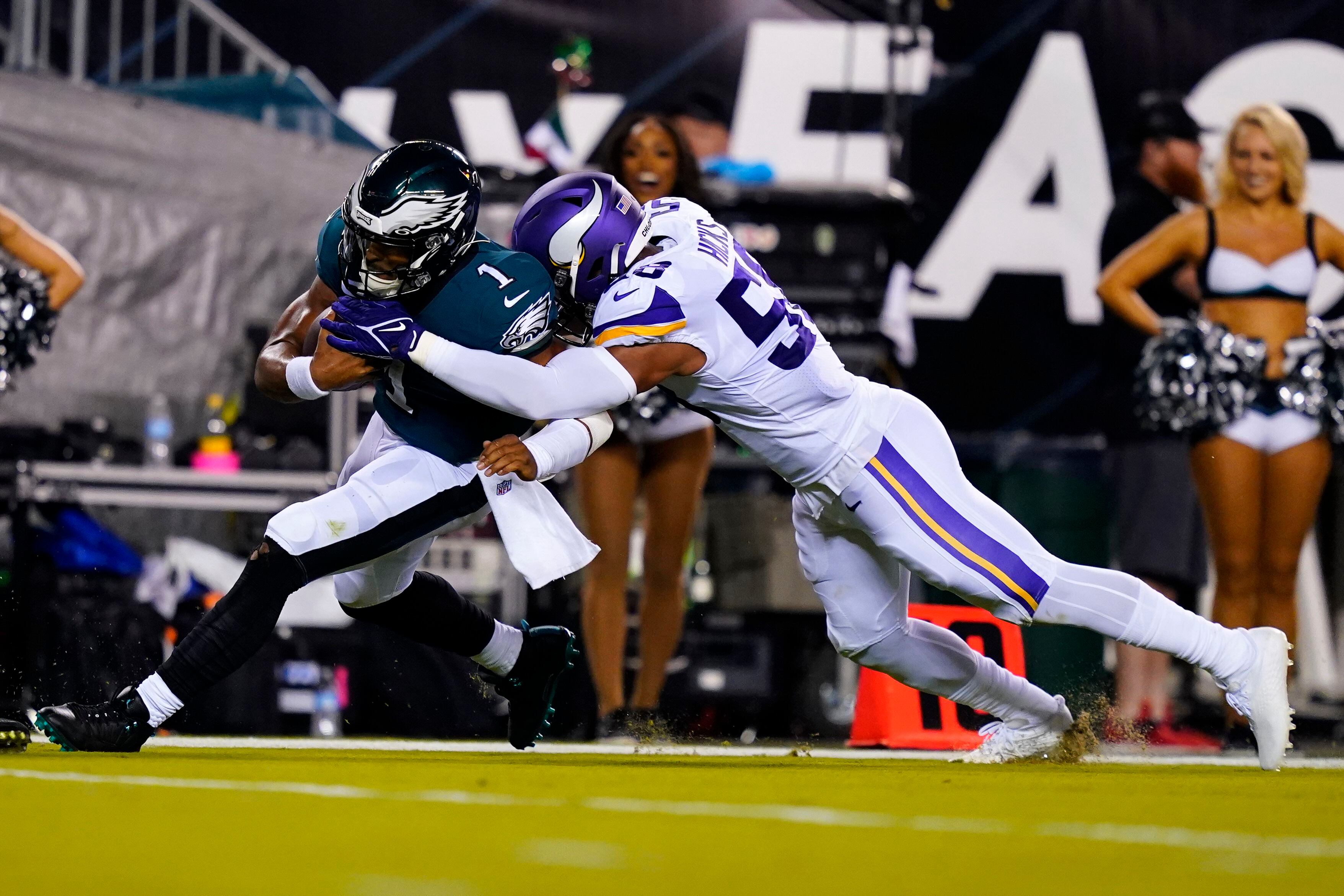 Eagles, Jalen Hurts dominate Vikings 24-7 in Monday night beatdown – Twin  Cities