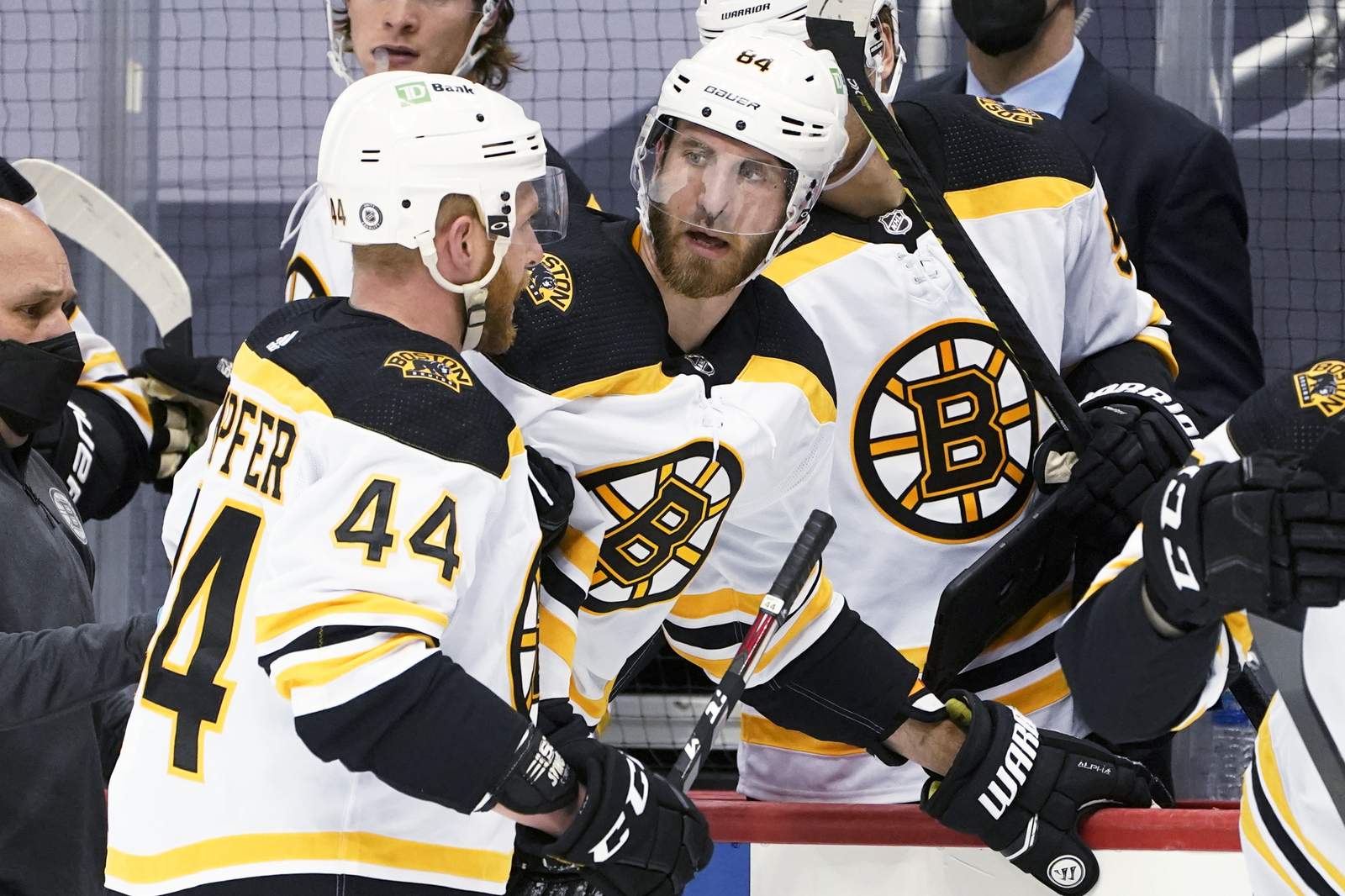 Brad Marchand opens the season with a bang, Bruins beat Devils, 3-2