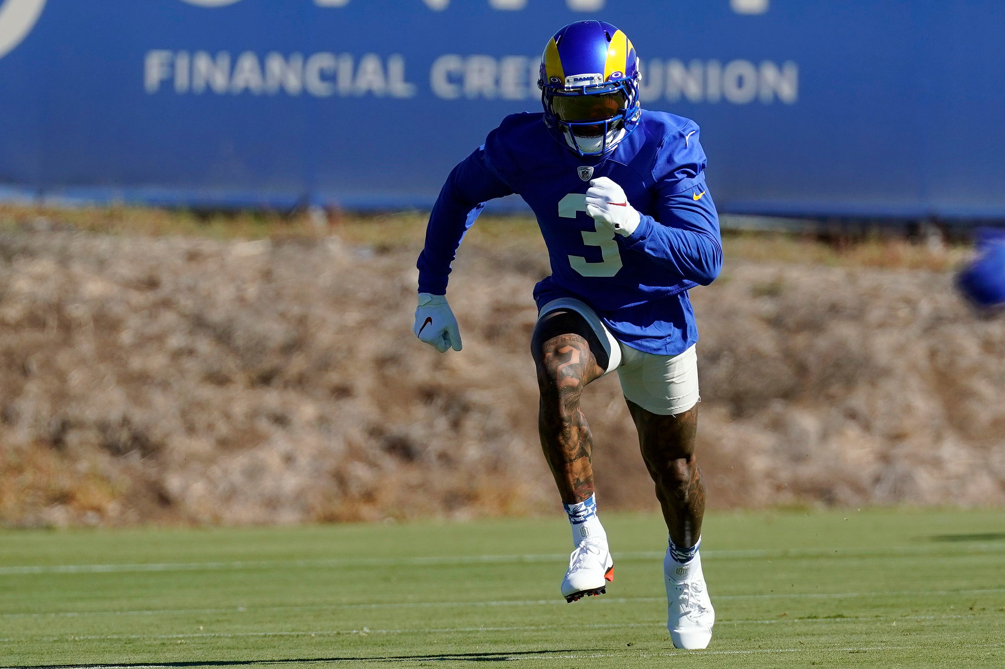 Rams receivers in flux: Woods tears ACL, Beckham practices