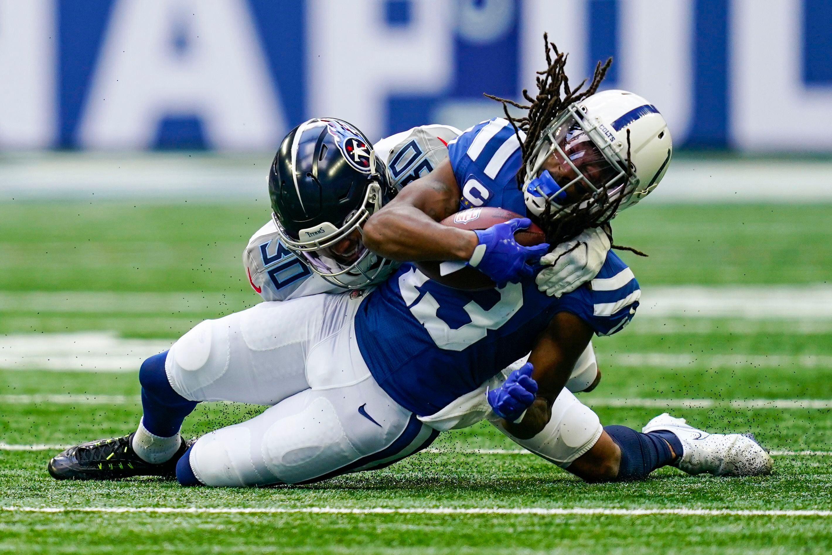 Tennessee Titans free safety Kevin Byard (31) runs to the sideline