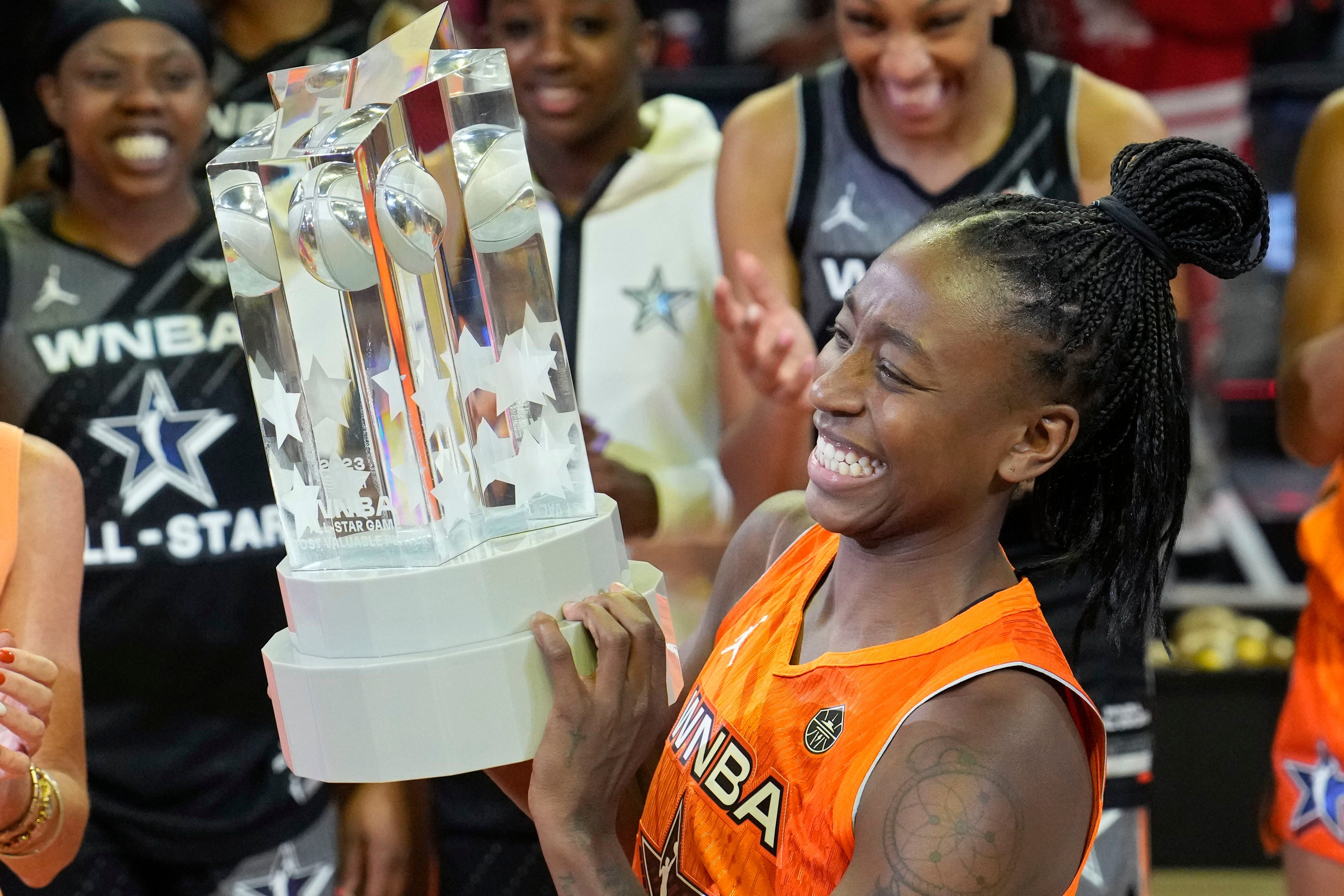 WNBA All-Stars wear Brittney Griner's jersey in 18th annual game