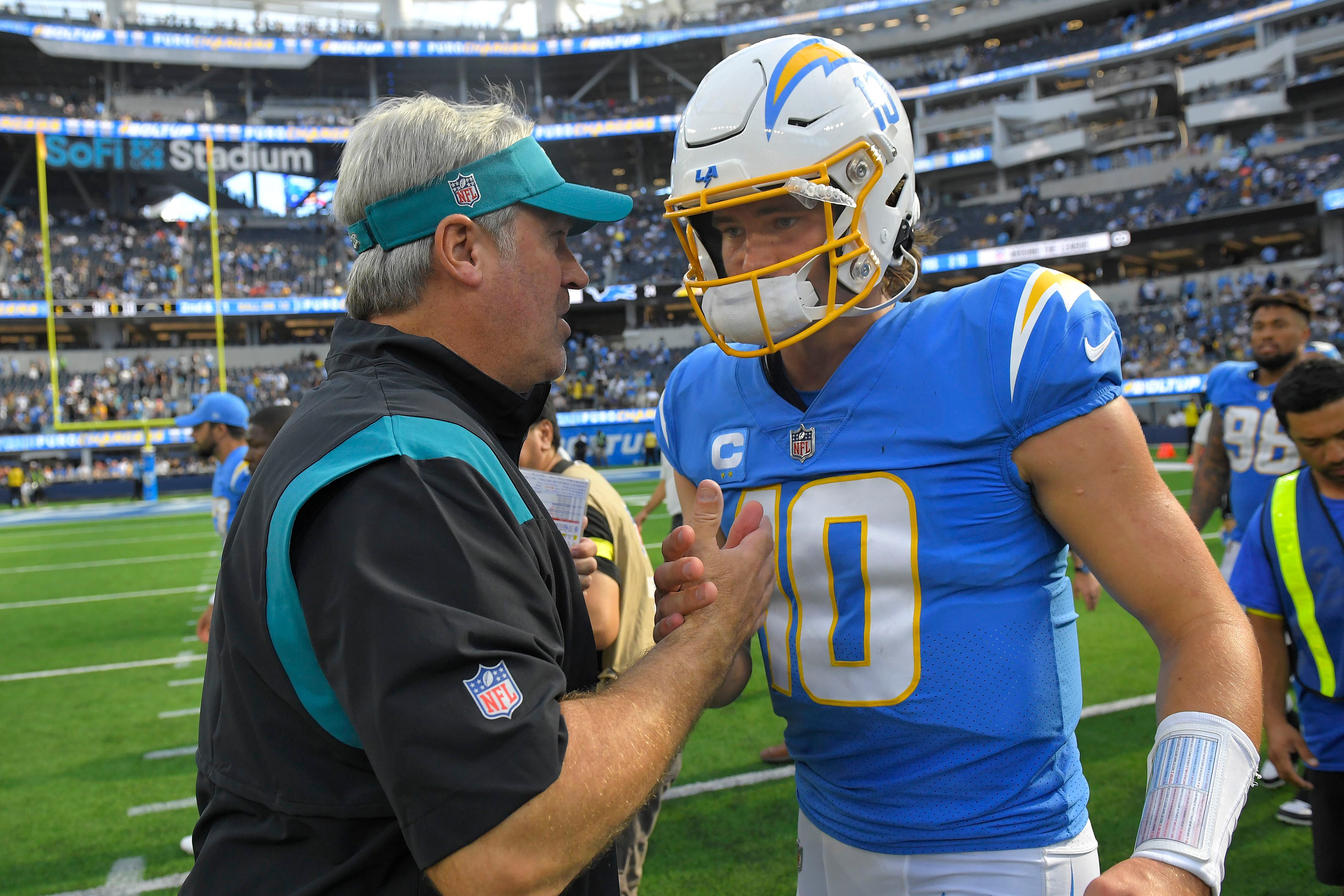 Ailing Herbert, Chargers fall to Jaguars 38-10