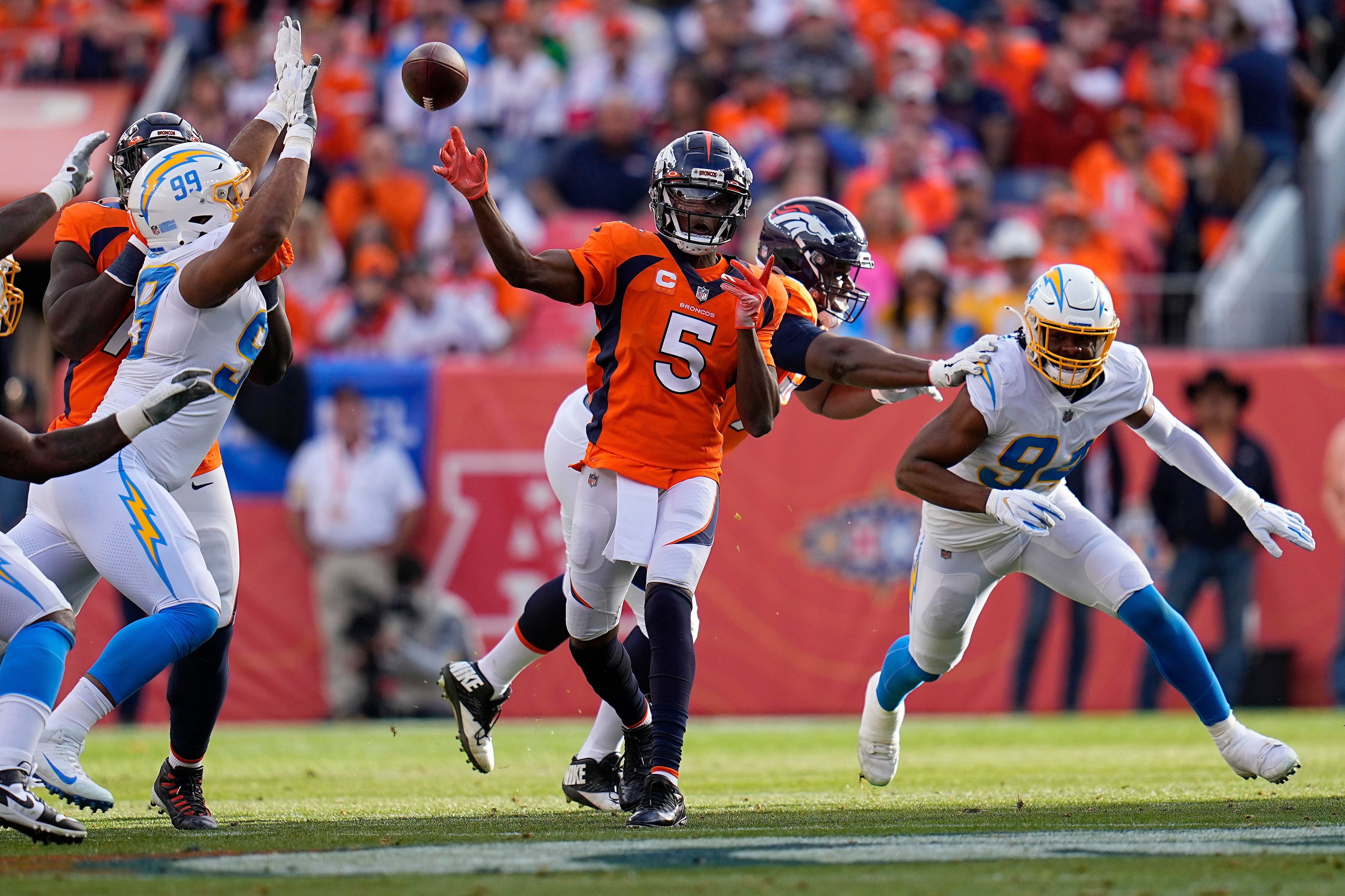 Broncos defeat Chargers behind two Patrick Surtain II interceptions